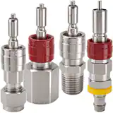 派克CPI系列快換陽接頭 - 不銹鋼快換接頭，用于氣體、流體介質，可耐真空或者壓力應用