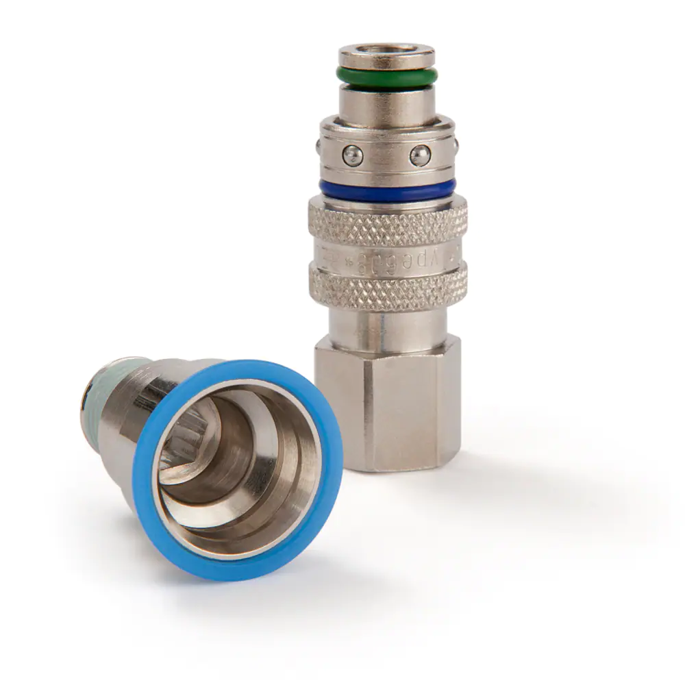 派克608/612系列快換接頭，符合法國標(biāo)準(zhǔn)結(jié)構(gòu)